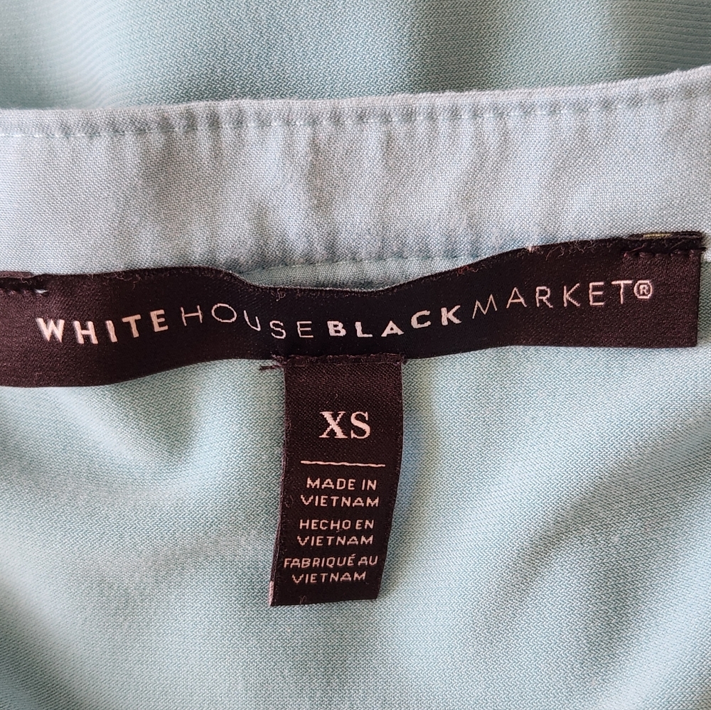 WHBM Sleeveless Teal Lace-Up Top With Silver Eyelets XS - Picture 7 of 8
